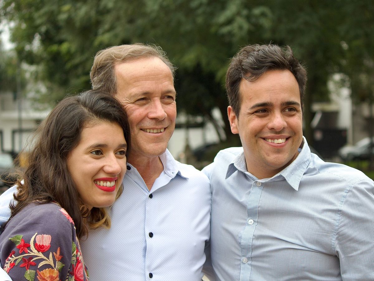 Joaquín Azcurrain (derecha) será el primer precandidato a concejal en Santa Fe por el espacio que lideran Giustiniani y Donnet.