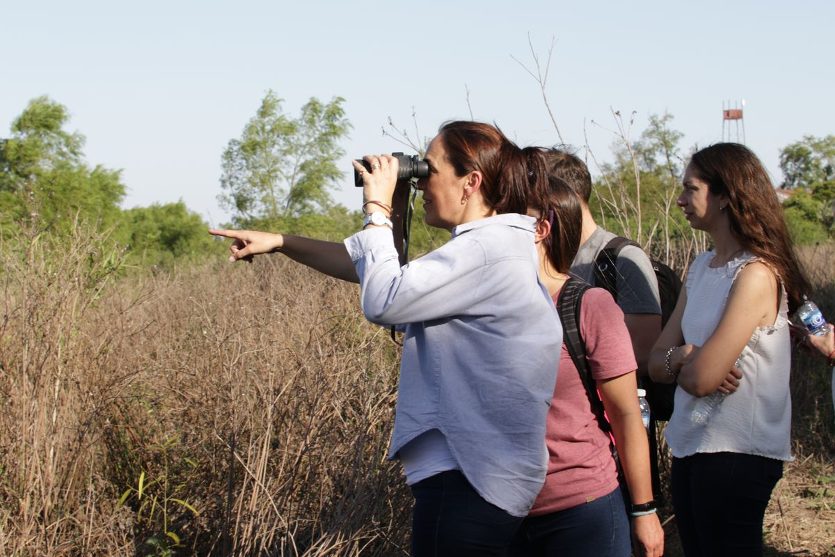 Erica Gonnet, ministra de Ambiente de Santa Fe, participó de la última recorrida por el parque.