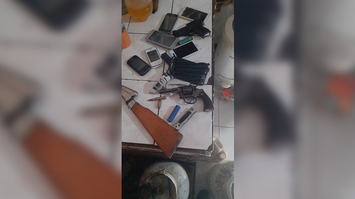 Estos elementos fueron encontrados en las pesquisas realizados por los efectivos.