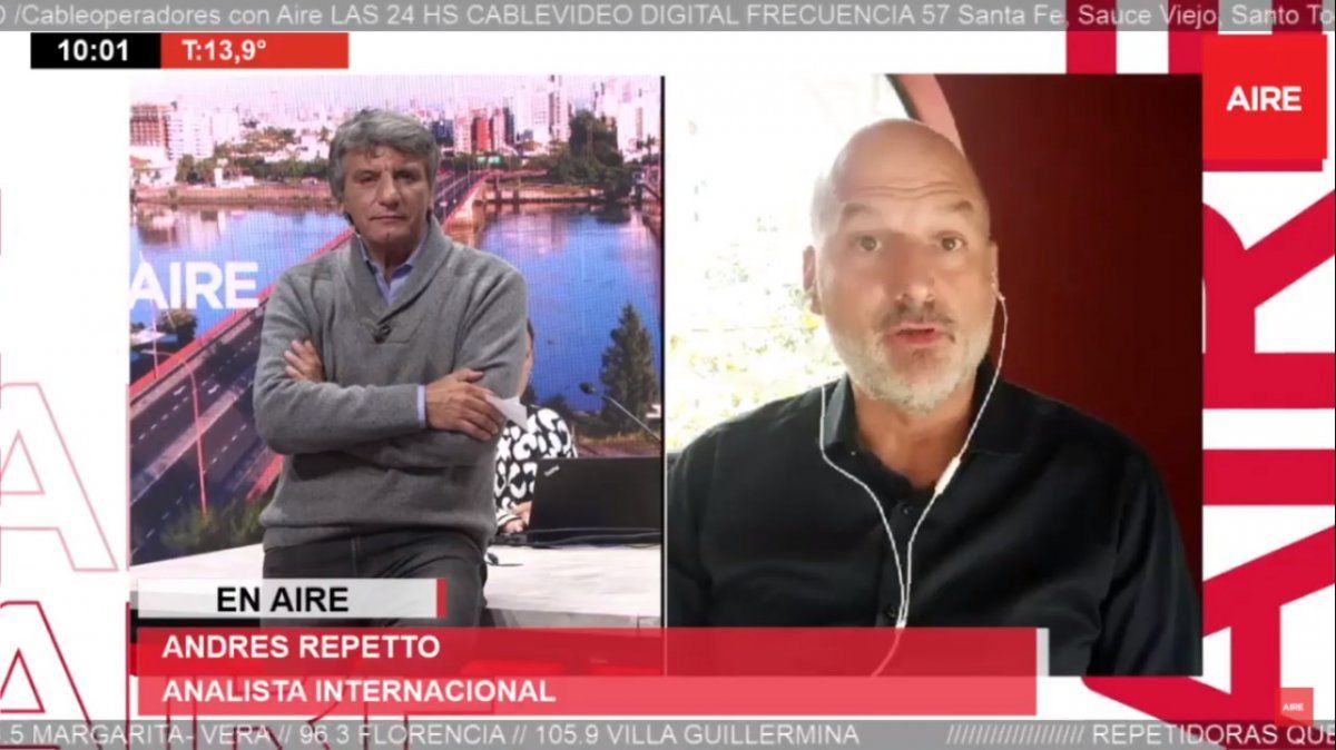 El análisis de la crisis en Colombia y Nicaragua por Andrés Repetto en Aire de Santa Fe.
