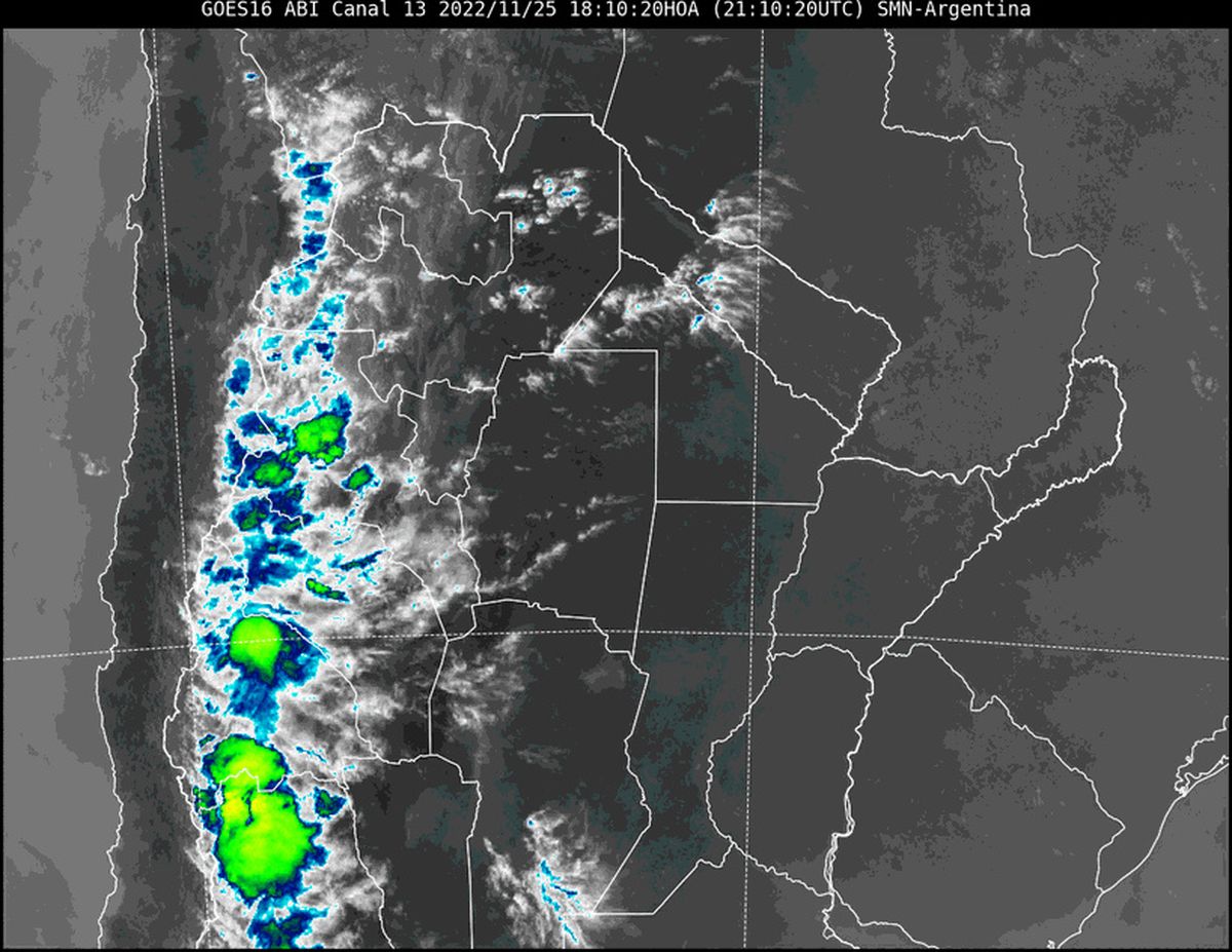 En la imagen satelital nuestra que continúa predominando el cielo despejado en nuestra región.
