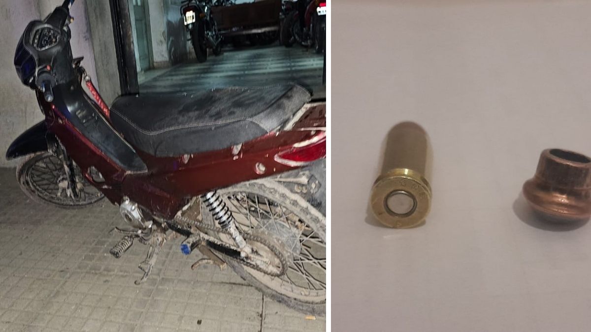 La moto en la que se trasladaban los delincuentes quedó en calidad de secuestro. La moto en la que se trasladaban los delincuentes quedó en calidad de secuestro.