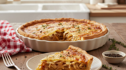 Tarta de cebolla y queso: la receta clásica que no puede faltar en tu mesa