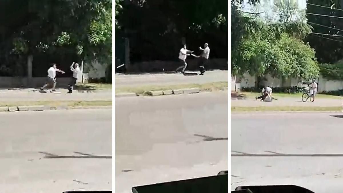 Una discusión de tránsito terminó en una violenta pelea en las calles de La Plata.