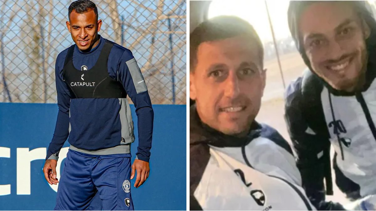 La foto de dos ex Colón con Sebastián Villa que armó revuelo en las redes sociales.