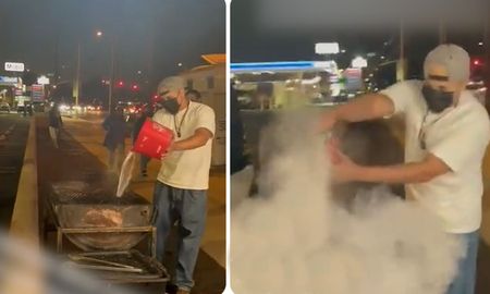 El clip se volvió rápidamente viral en la red social china.&nbsp;