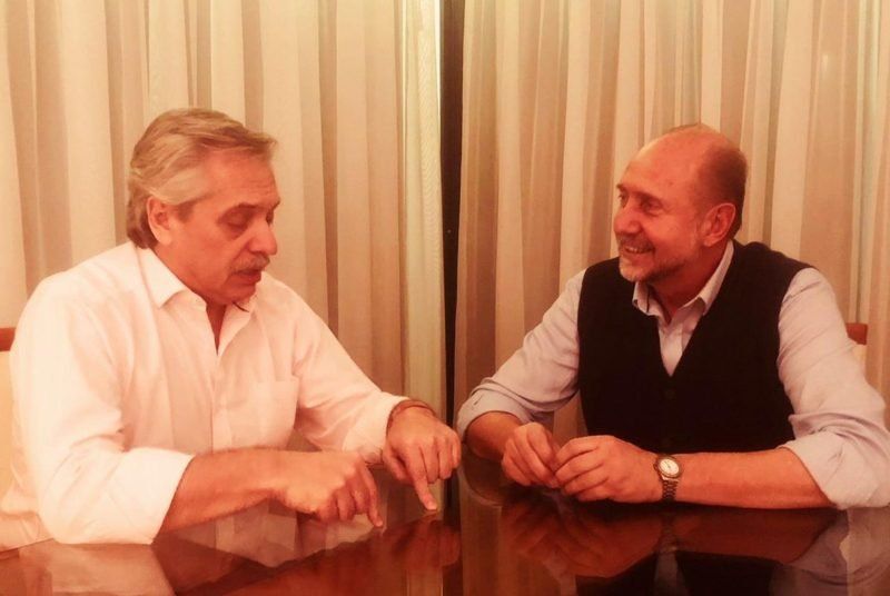 El gobernador electo, Omar Perotti, se reunió con Alberto Fernández