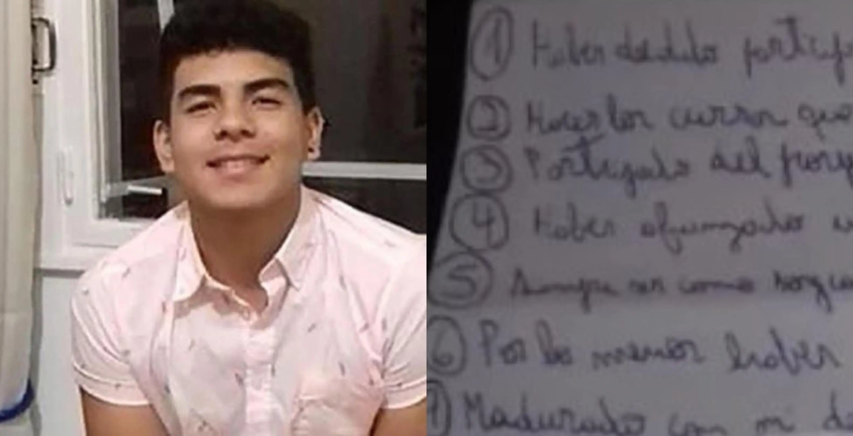 Emotiva carta que Fernando Báez Sosa se escribió a sí mismo: En 10 años estaré disfrutando de mi vida