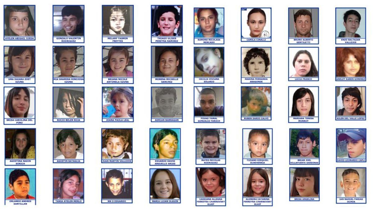 La ONG sube a su sitio web los rostros de los niños y adolescentes desaparecidos desde hace décadas.&nbsp;