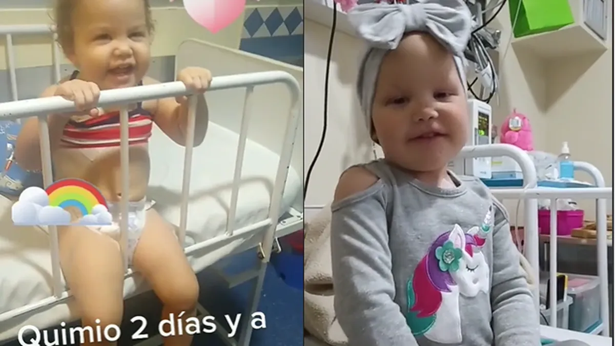 En noviembre de 2021, cuando Loli tenía un año, fue diagnosticada con sarcoma de Ewing (Foto: Captura de Pantalla)