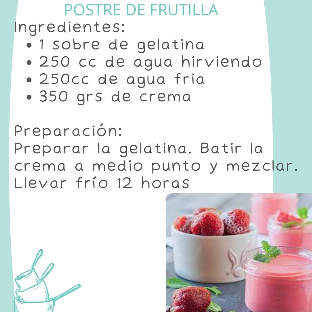 El postre de frutillas es rico y muy sencillo de hacer en casa, con ingredientes económicos y fáciles de conseguir. El postre de frutillas es rico y muy sencillo de hacer en casa, con ingredientes económicos y fáciles de conseguir.