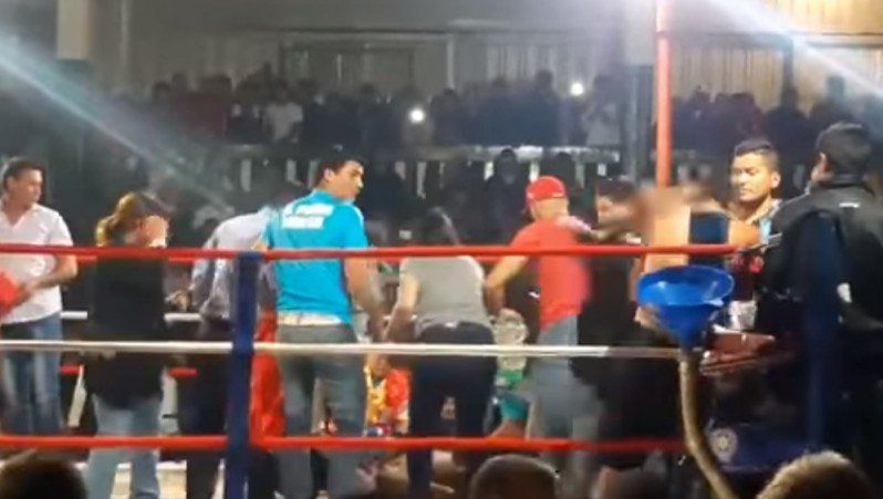 Tremendo nocaut y escándalo en una pelea
