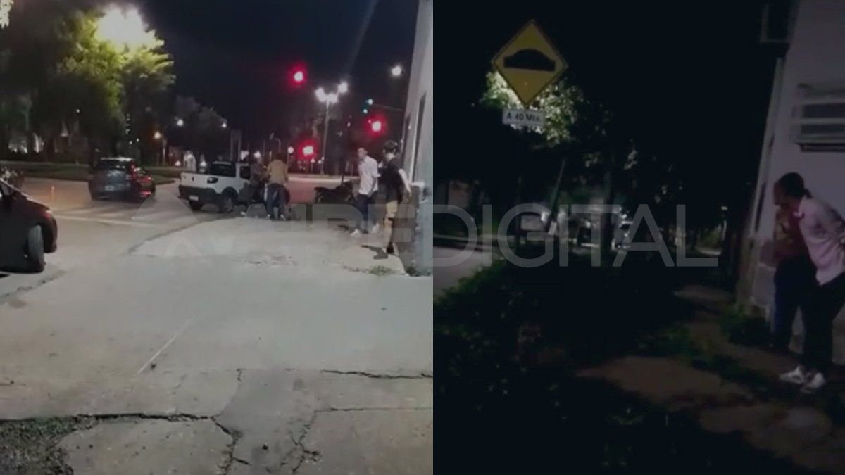 Una escena de terror a metros de avenida Alem y de la zona comercial del puerto de la ciudad de Santa Fe.