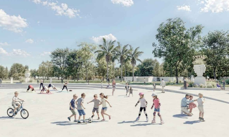 Santa Fe avanza con la obra de remodelación del Parque Garay. (Imagen: render) Santa Fe avanza con la obra de remodelación del Parque Garay. (Imagen: render)