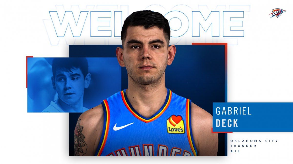 Gabriel Deck llegó a Estados Unidos y en breve se sumará a Oklahoma City Thunder de la NBA.