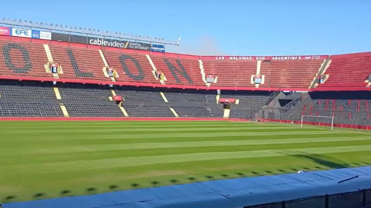 Así se encuentra el campo de juego del Brigadier López