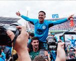 El santafesino Nicolás Uvita Fernández se convirtió en un héroe cordobés tras marcar dos goles para Belgrano. El santafesino Nicolás Uvita Fernández se convirtió en un héroe cordobés tras marcar dos goles para Belgrano.