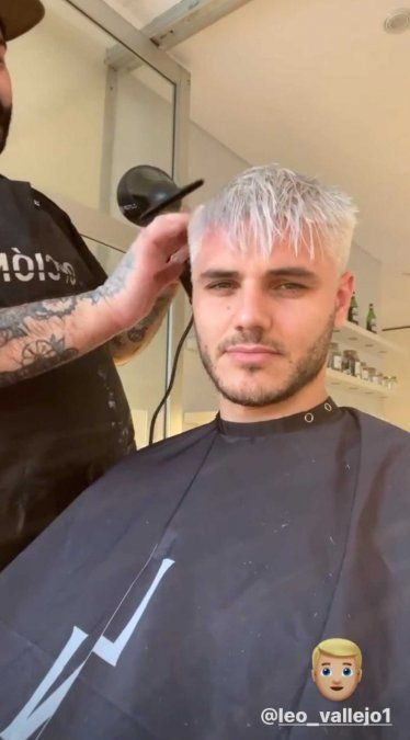 Mauro Icardi mostró su nuevo look.