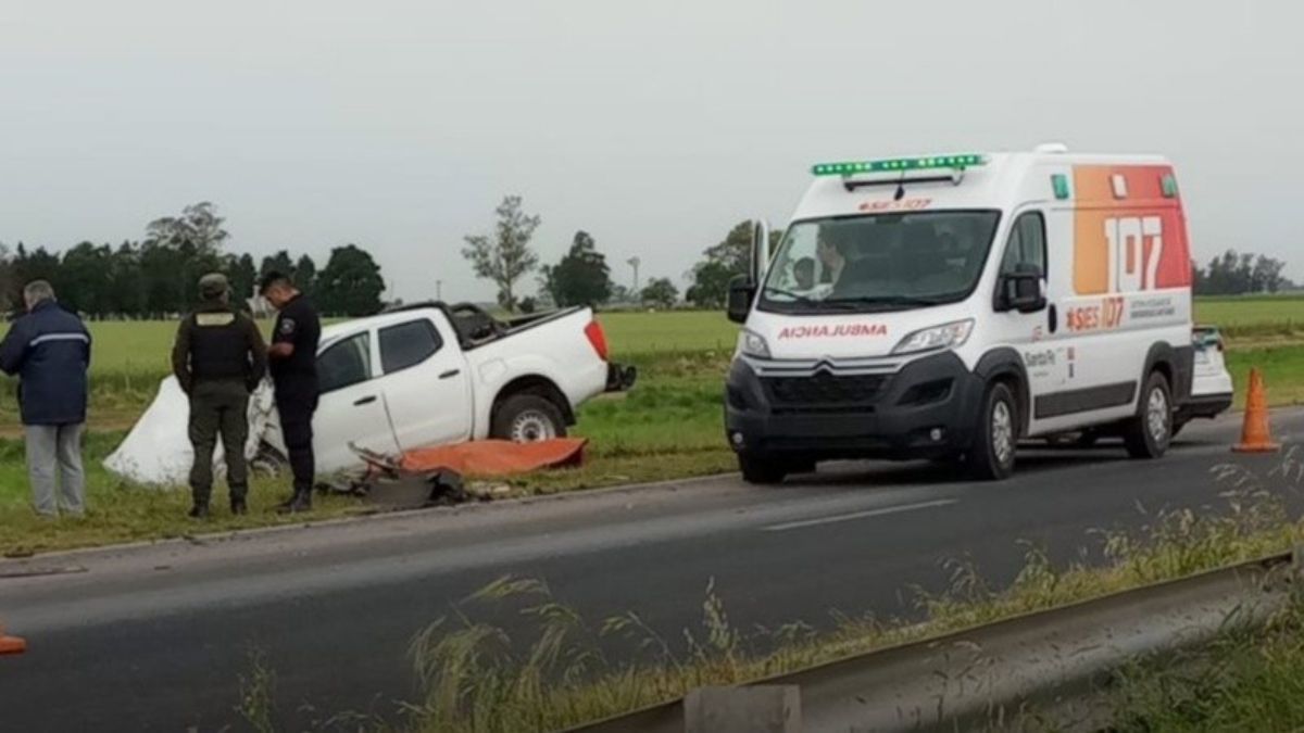 La víctima fatal fue el conductor de la camioneta