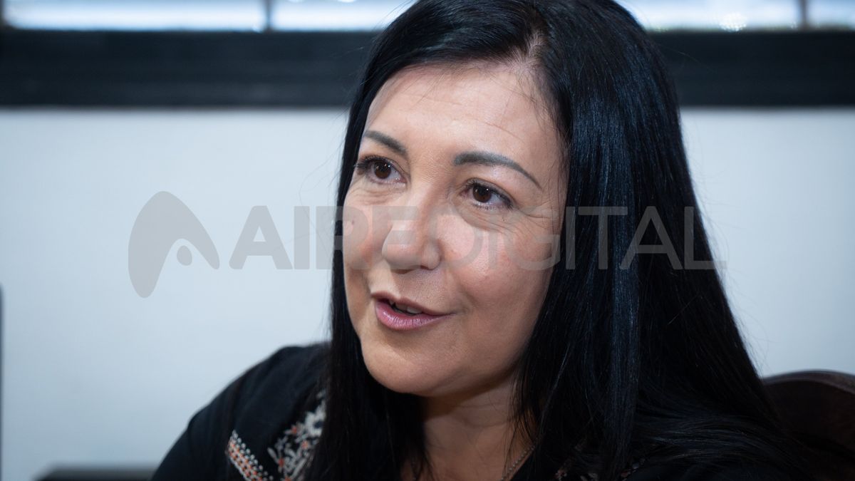 Rosana Cainero, docente del Colegio Antonia María Verna, institución que durante un mes y medio se transformó en centro de evacuados.