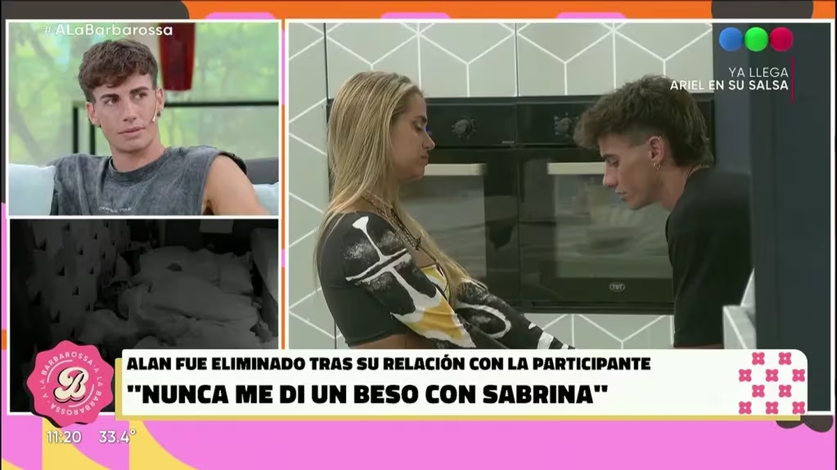 Alan negó todo tipo de intimidad con Sabrina dentro de la casa de Gran Hermano. Alan negó todo tipo de intimidad con Sabrina dentro de la casa de Gran Hermano. 