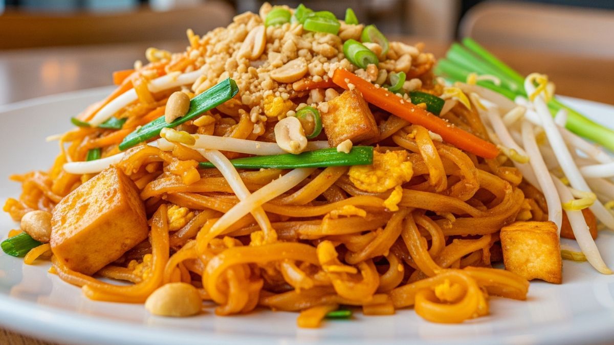El pad thai es un plato típico tailandés.