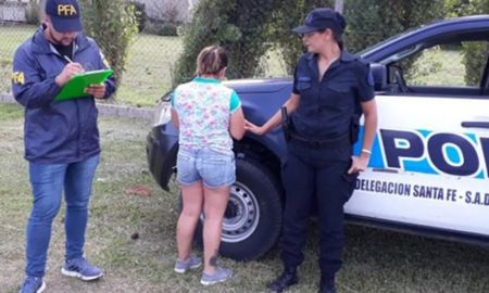 Campos, el día que fue detenida en el country El Paso en donde residía. Campos, el día que fue detenida en el country El Paso en donde residía.
