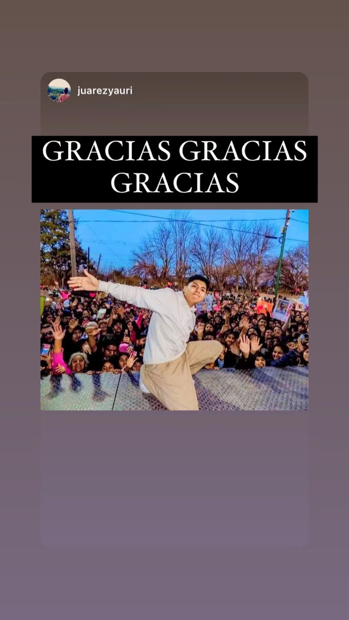 Antonio volvió a Salta y dejó un polémico mensaje en las redes Antonio volvió a Salta y dejó un polémico mensaje en las redes