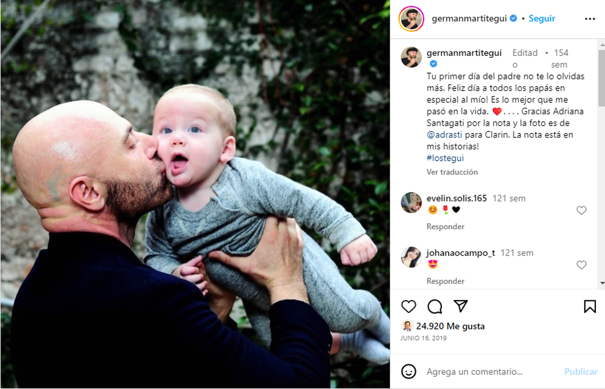 Germán Martitegui tiene tatuados delfines en su cabeza.