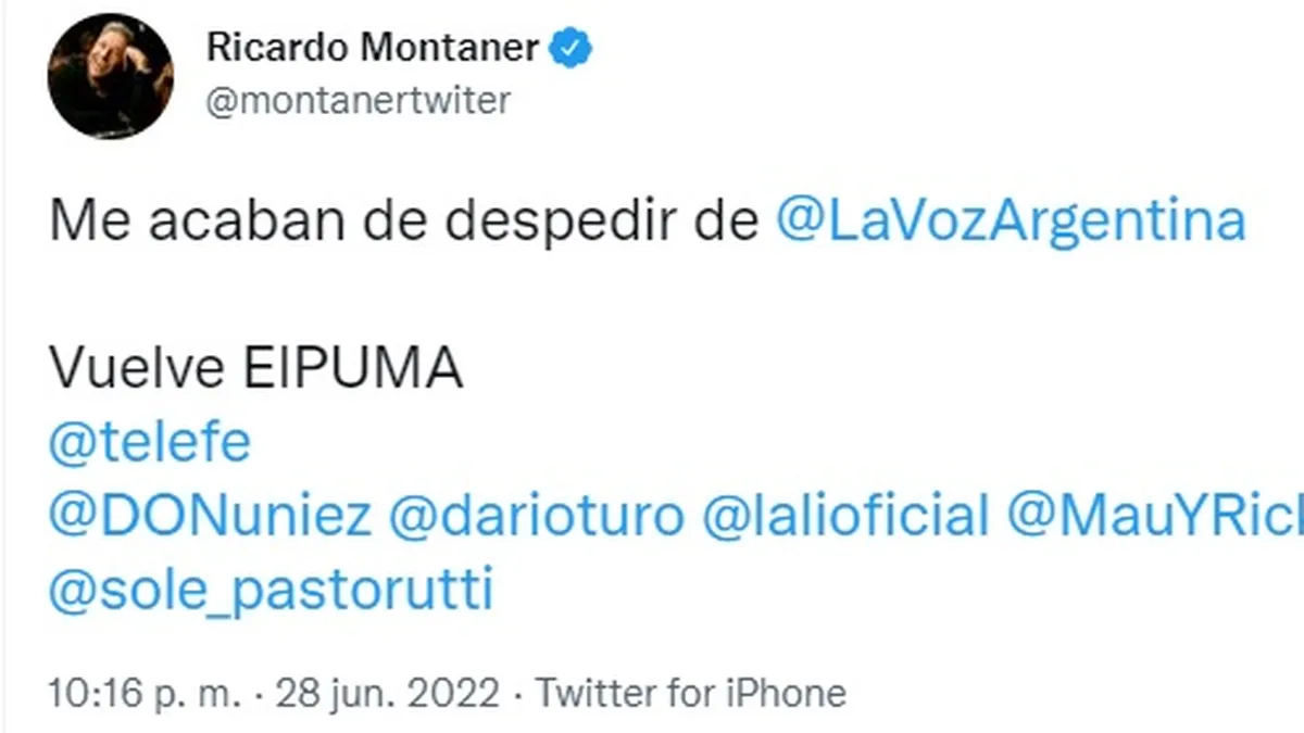 Ricardo Montaner continuó con su broma por Twitter.