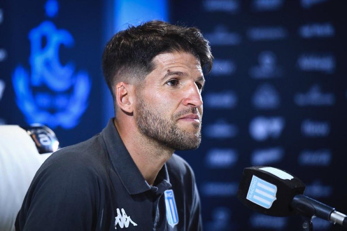 Sebastián Grazzini, el director técnico interino de Racing Club. Sebastián Grazzini, el director técnico interino de Racing Club.