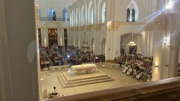 En imágenes: así fue la última misa del padre Olidio Panigo en la Basílica de Guadalupe