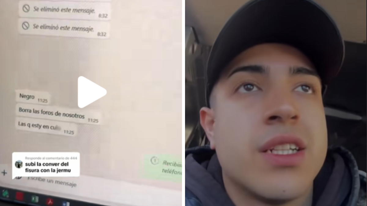 Al delincuente se le cayó el celular mientras escapa