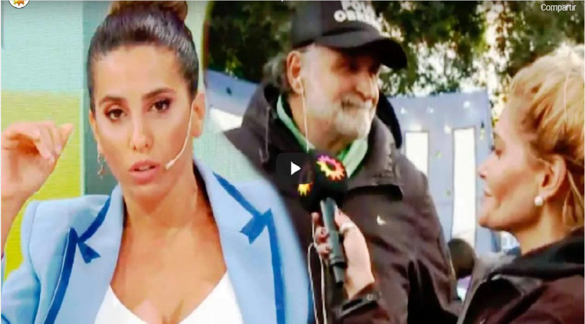 Cinthia Fernández se sacó en vivo contra un manifestante: Machirulín