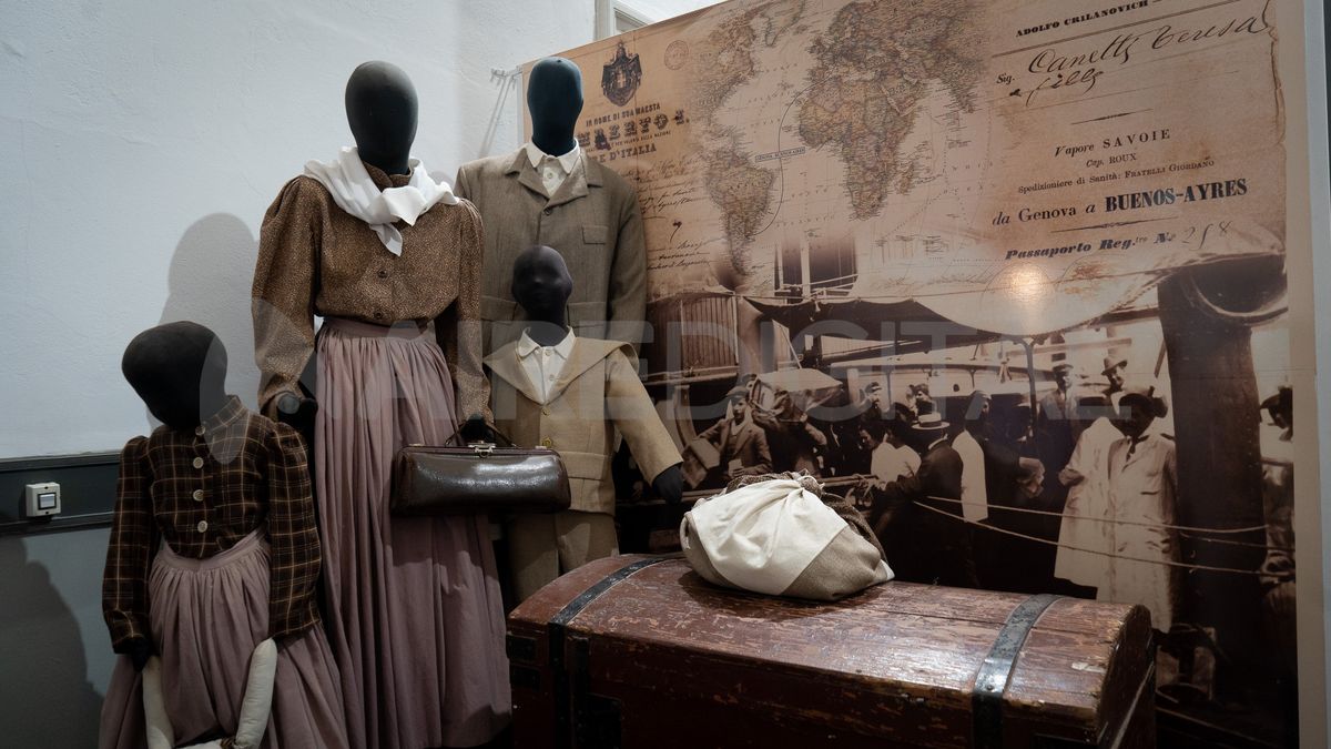 Así se representa a los inmigrantes que llegaron a Rafaela en los últimas décadas del siglo XIX en el Museo Histórico Municipal.