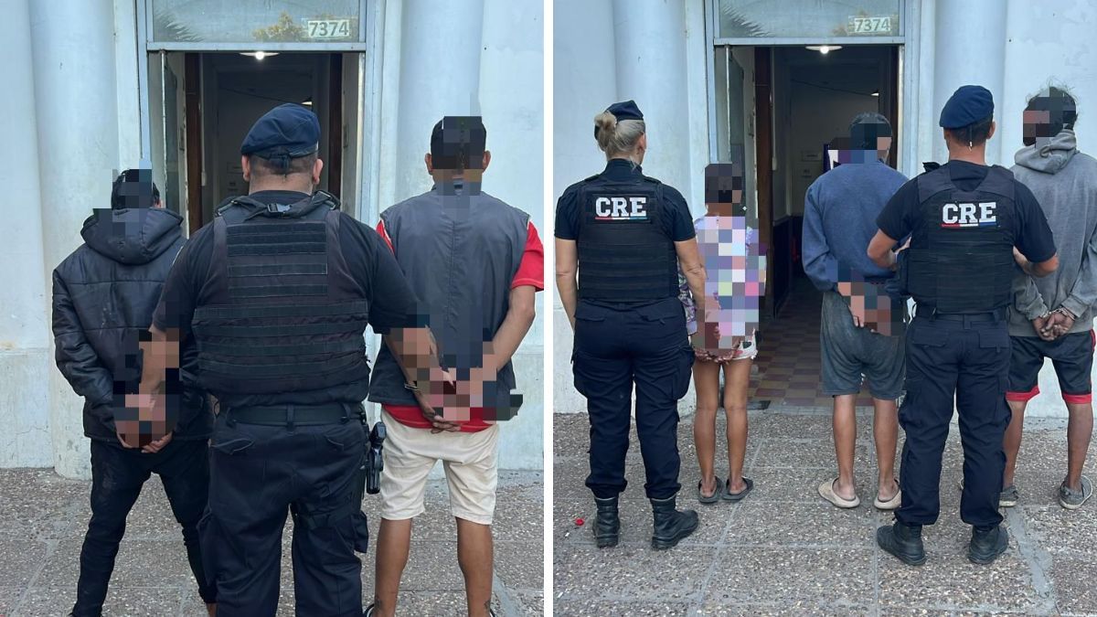La aprehensión de las cuatro personas se debió a la infracción del artículo 64 del Código de Convivencia de la Provincia de Santa Fe.
