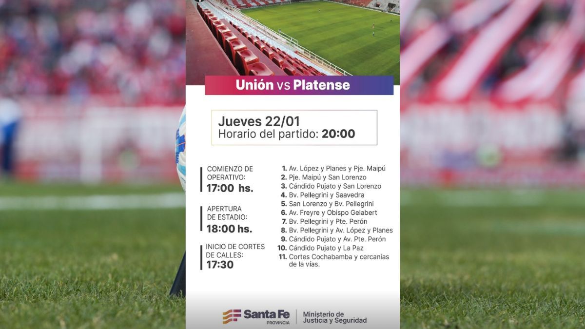 Uni&oacute;n y Barracas Central jugar&aacute;n por la Fecha 15 del Clausura y habr&aacute; cortes y desv&iacute;os en la zona del estadio.