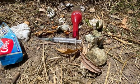 La zona de Alsina y French se encuentra en estado de abandono. La zona de Alsina y French se encuentra en estado de abandono.