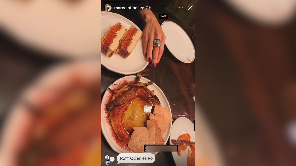 Marcelo Tinelli confirmó su relación con Rossana Almeyda a través de una foto íntima en Instagram.