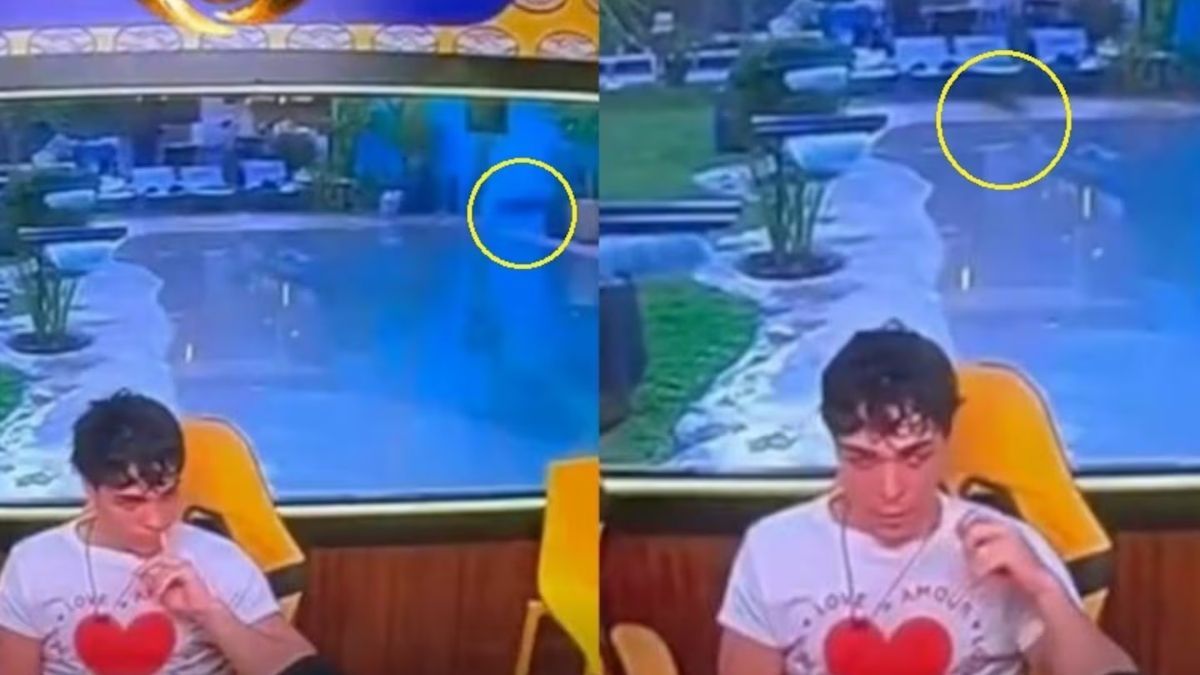 &iquest;Actividad paranormal en Gran Hermano?: La captura de pantalla del streaming de DGO donde se observa una sombra oscura desplaz&aacute;ndose detr&aacute;s de Juanicar.