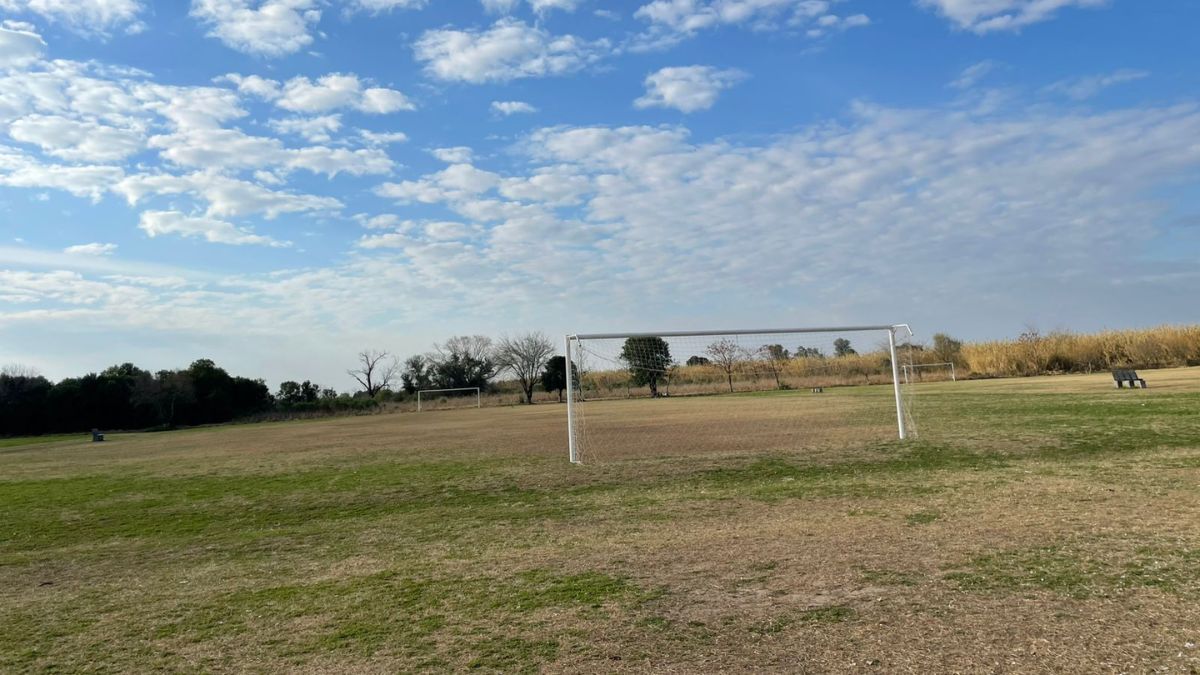 Así están las canchas del predio de la Asociación Civil Fran Sueldo. Así están las canchas del predio de la Asociación Civil Fran Sueldo.