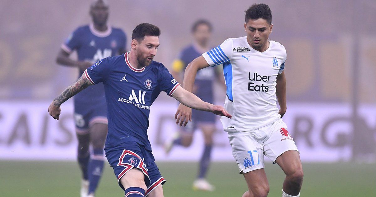 Lionel Messi fue titular en el clásico francés entre Marsella y Paris Saint-Germain