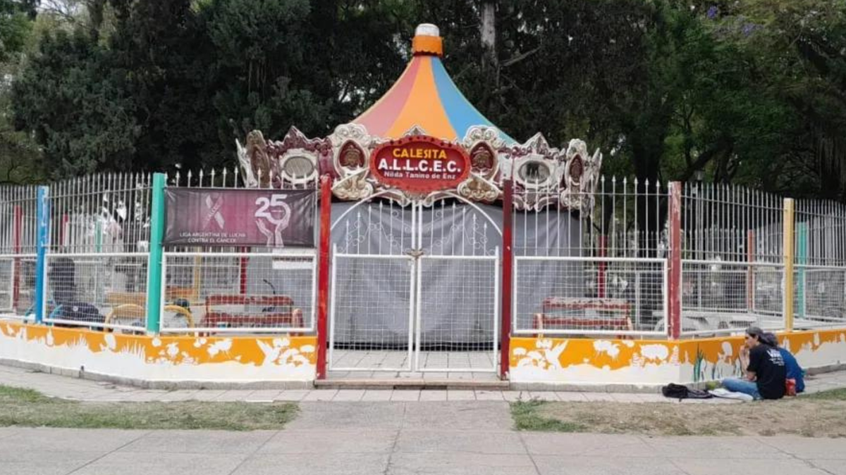La nena tenía una conexión especial con la calesita de la Plaza 25 de Mayo.