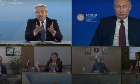 en pleno zoom con putin, alberto fernandez hizo un chiste peronista en pleno zoom con putin, alberto fernandez hizo un chiste peronista