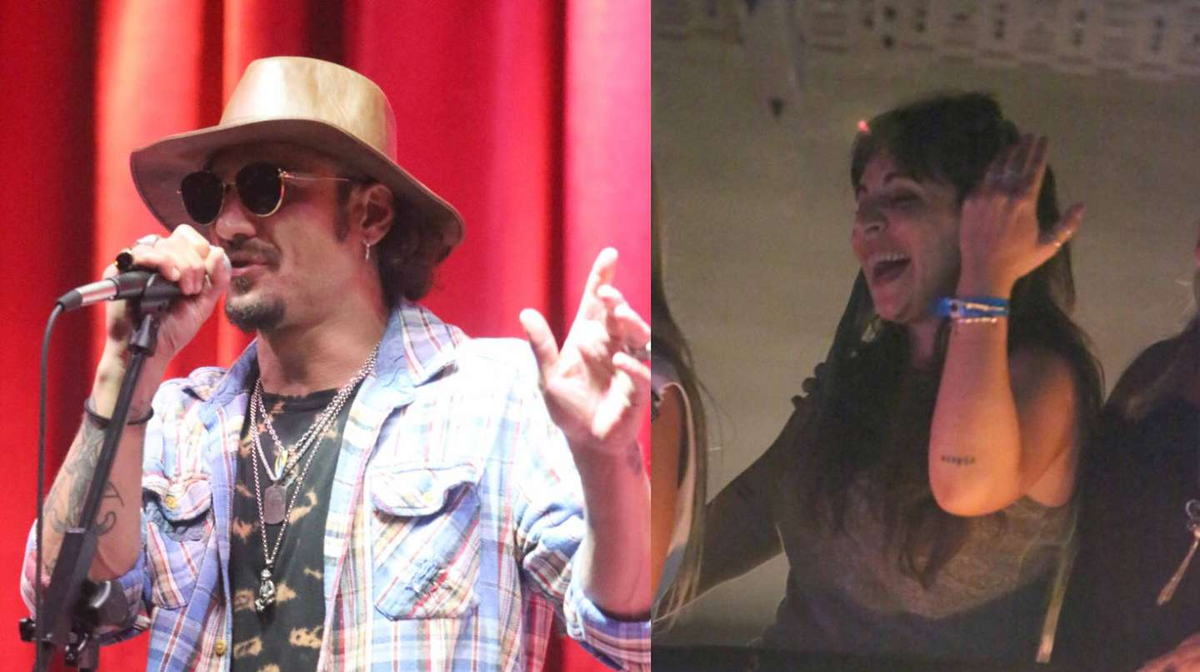 Gianinna Maradona apoyó a Daniel Osvaldo durante un show en vivo.