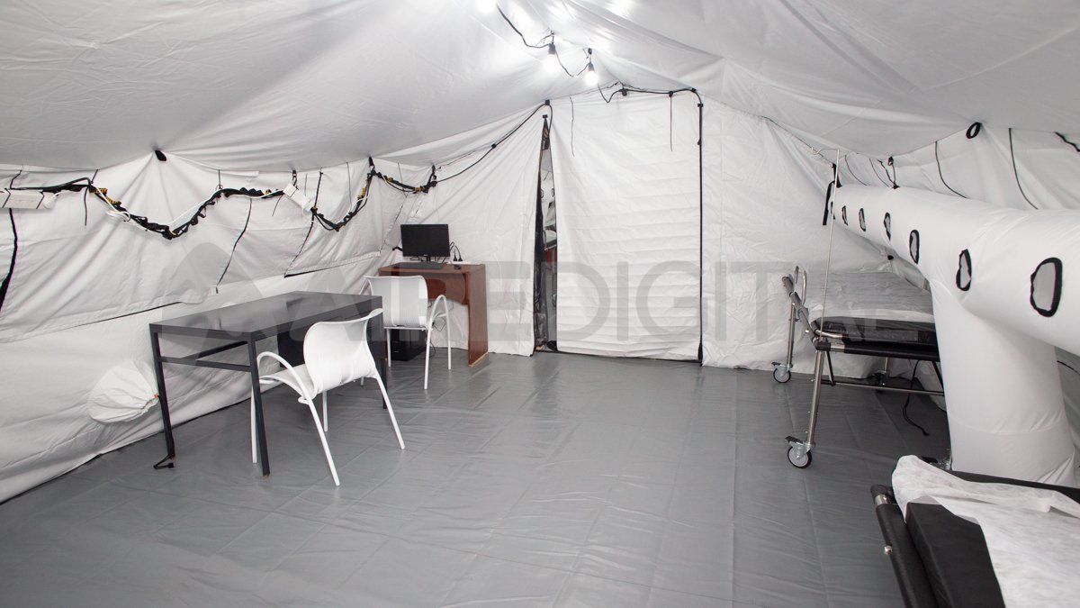 Este lunes se espera que sean trasladados los primeros pacientes del Cullen al hospital de campaña ubicado en el Liceo Militar.