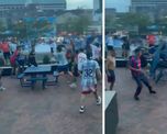Los incidentes fueron protagonizados por hinchas de Huracán y San Lorenzo. Los incidentes fueron protagonizados por hinchas de Huracán y San Lorenzo.