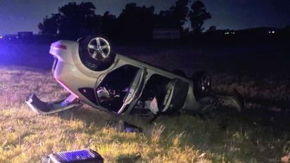 Se quedó dormido al volante y volcó en la autopista Rosario–Córdoba