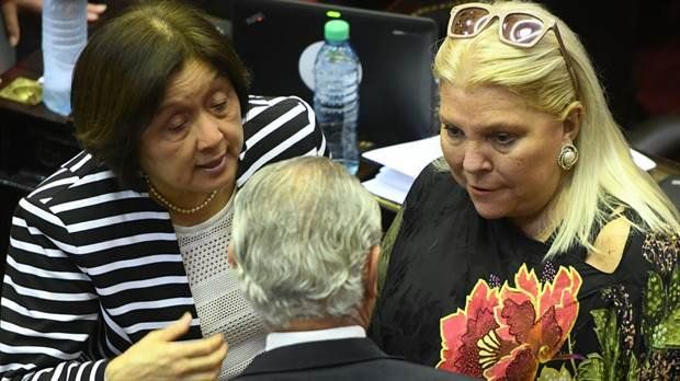 Elisa Carrió le dijo “estúpido” a otro diputado y la oposición abandonó el recinto