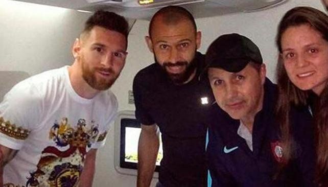 Messi y Mascherano ya están en el predio